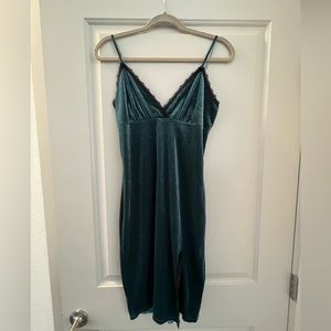 Forever 21 Velvet Holiday Midi Dress - Size Medium